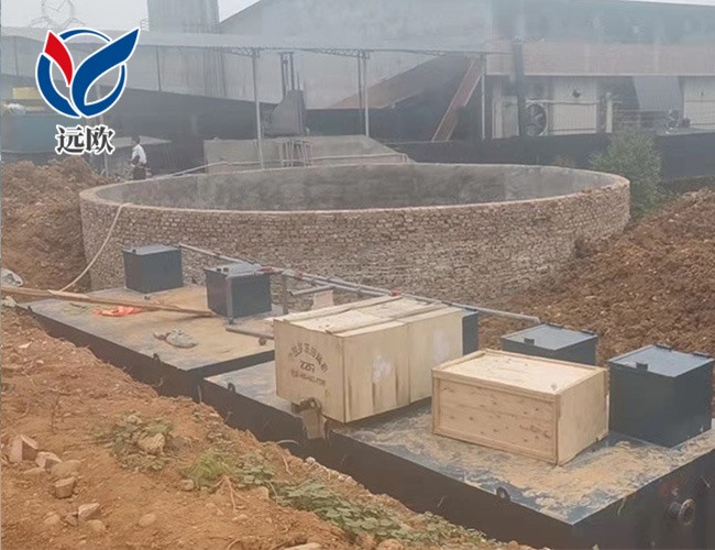 養(yǎng)殖污水處理設(shè)備安裝現(xiàn)場